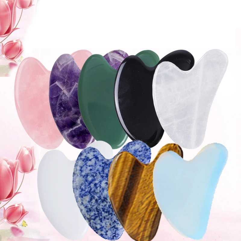 Gua Sha Tool Rose Quartz - 10 stücke natürliche Jade Gua Sha