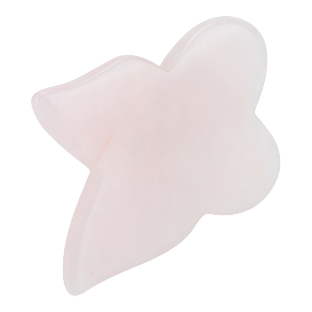 Gua Sha Tool Rose Quartz - Gesichtspflege-Sets Rosa Rosenquarz Massage-Stein Schmetterling Tiefengewebe