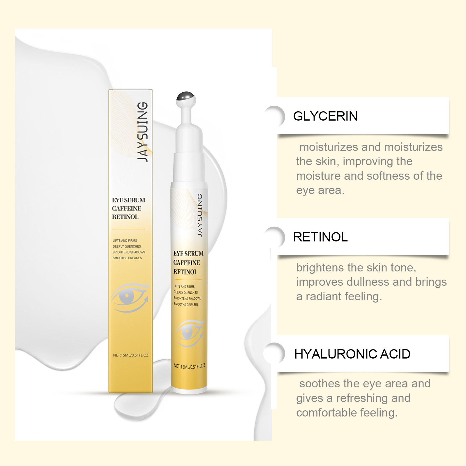 Retinol-Augenserum-Roller für  – The Ordinary Serum Hyaluronic Acid Bewertung und Preis
