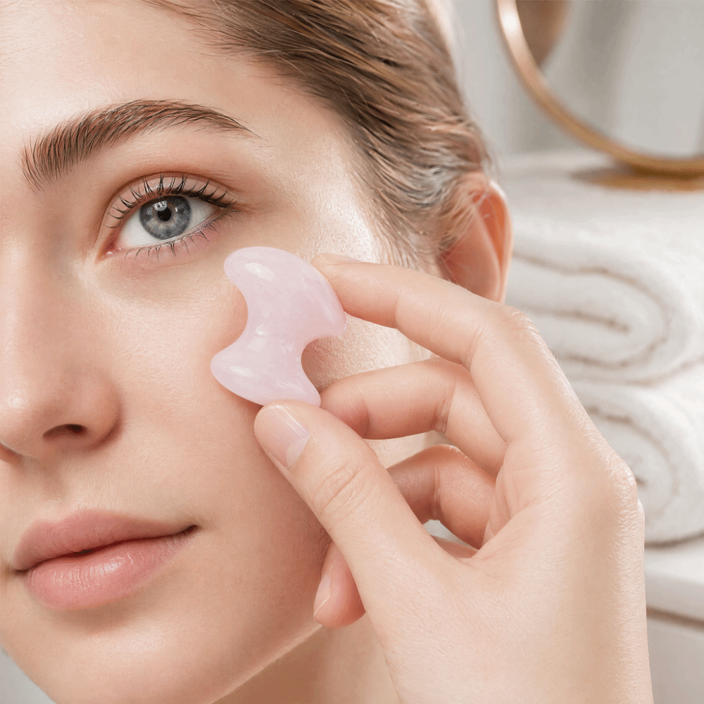 Kristall-Rosenquarz-Massageste – Gua Sha Tool Rose Quartz Bewertung und Preis
