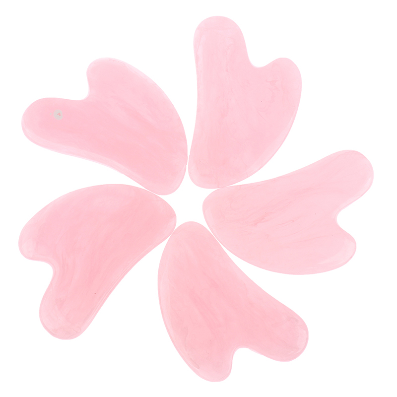 5 Stück Rosa Natürlicher Jade  – Gua Sha Tool Rose Quartz Bewertung und Preis