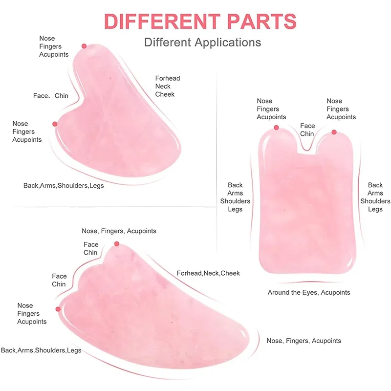 Rosenquarz Gua Sha Brett Natür – Gua Sha Tool Rose Quartz Bewertung und Preis