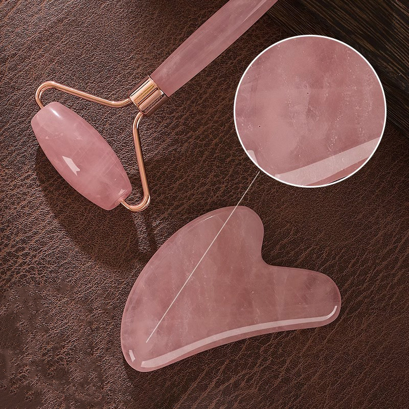 Rosenquarz Gesichtsroller Gua  – Gua Sha Tool Rose Quartz Bewertung und Preis