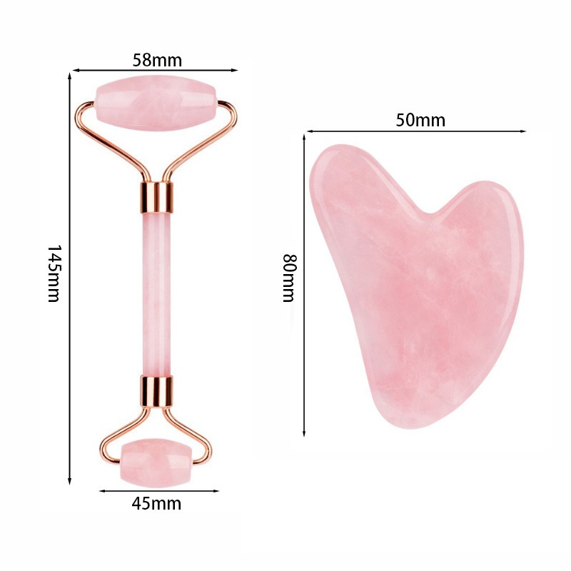 Rosenquarz Gesichtsroller Gua  – Gua Sha Tool Rose Quartz Bewertung und Preis