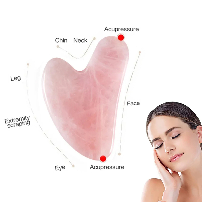 Natürlicher Stein Jade Gouache – Gua Sha Tool Rose Quartz Bewertung und Preis