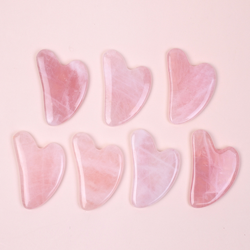 Meistverkauftes A+ Rosenquarz  – Gua Sha Tool Rose Quartz Bewertung und Preis