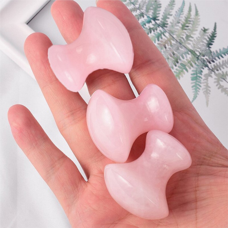 1pc Pilz Form Guasha Gesichts  – Gua Sha Tool Rose Quartz Bewertung und Preis